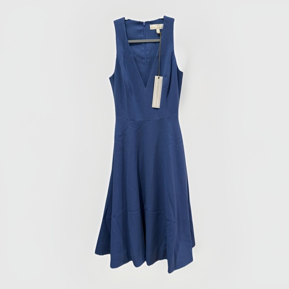 NEW Dress The Population Womens Size‎ XS Dress Catalina Blue Fit & Flare A-line